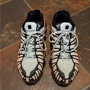 Nike Shox Black and White Athletic Shoes